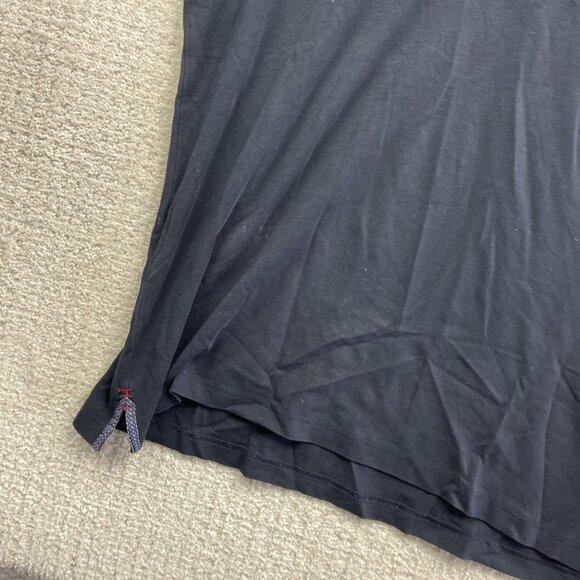 Au Noir Mens Polo 1X Cotton Dark Blue Collar Casual Stretch Golf Sports Read - Picture 6 of 16